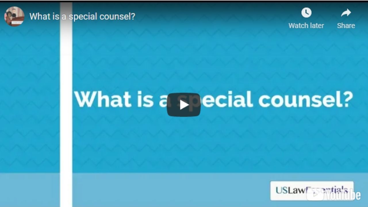 What is a special counsel?