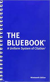 The Blue Notebook - A Uniform System of Citation Cover
